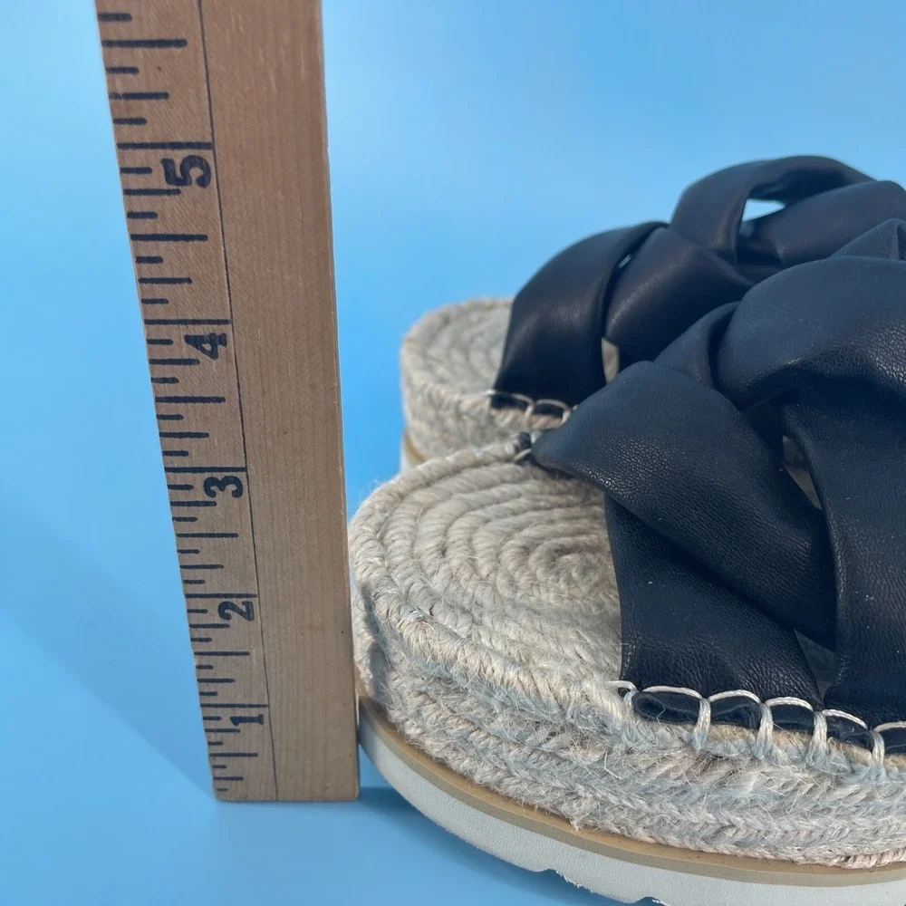 Oasis Society Rebel Espadrille Puffer Sandal Women's Sz 6.5 Y2K Platform Chunky